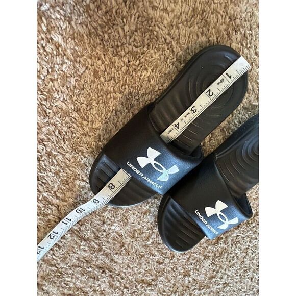 Under Armour Boys Slide Sandals Black Size 2 Casual Slip-On - Picture 6 of 6